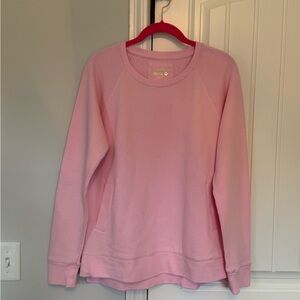 Lilly Pulitzer Light Pink Luxletic Beach Comber Pullover